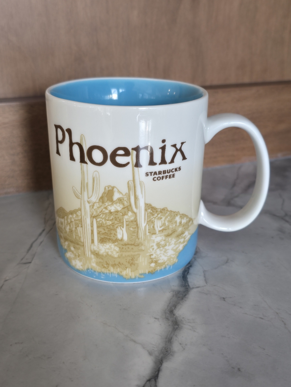 Starbucks Global Icon Collector Series Phoenix Mug Arizona Coffee Cup Blue